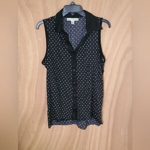 EUC French Laundry sleeveless blouse